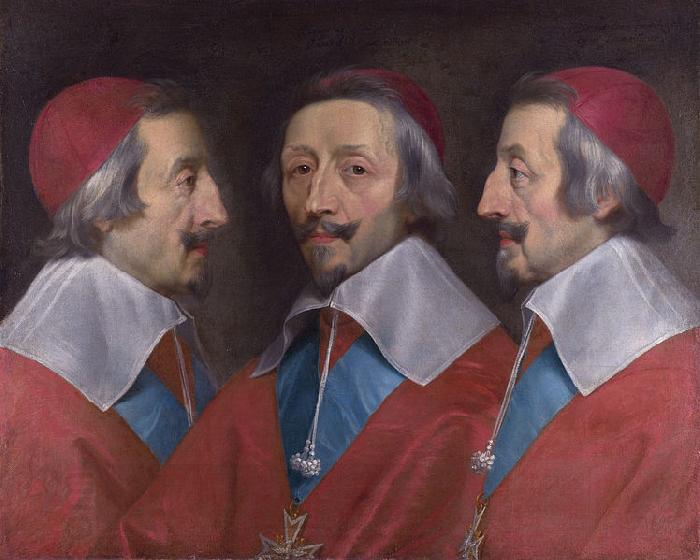 Philippe de Champaigne Triple Portrait of Cardinal de Richelieu oil painting picture